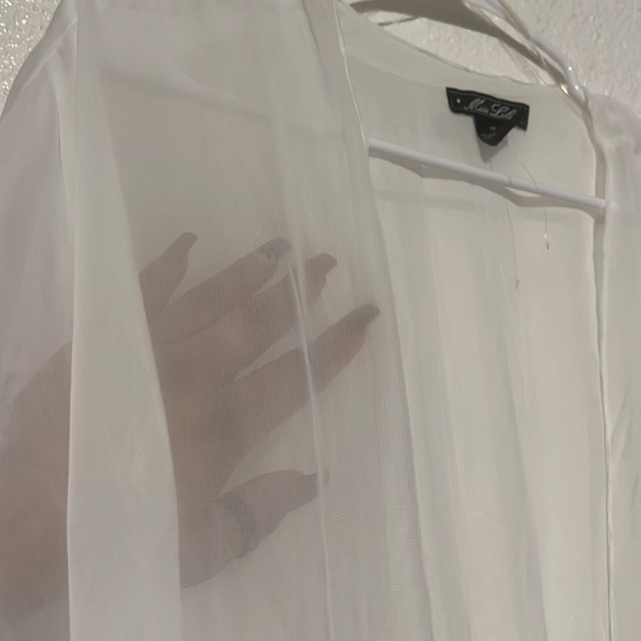 Sheer white duster/cover-up - Picture 4 of 4